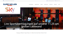 Desktop Screenshot of happybillard.de