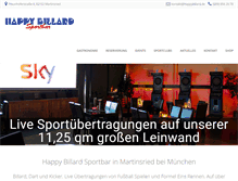 Tablet Screenshot of happybillard.de